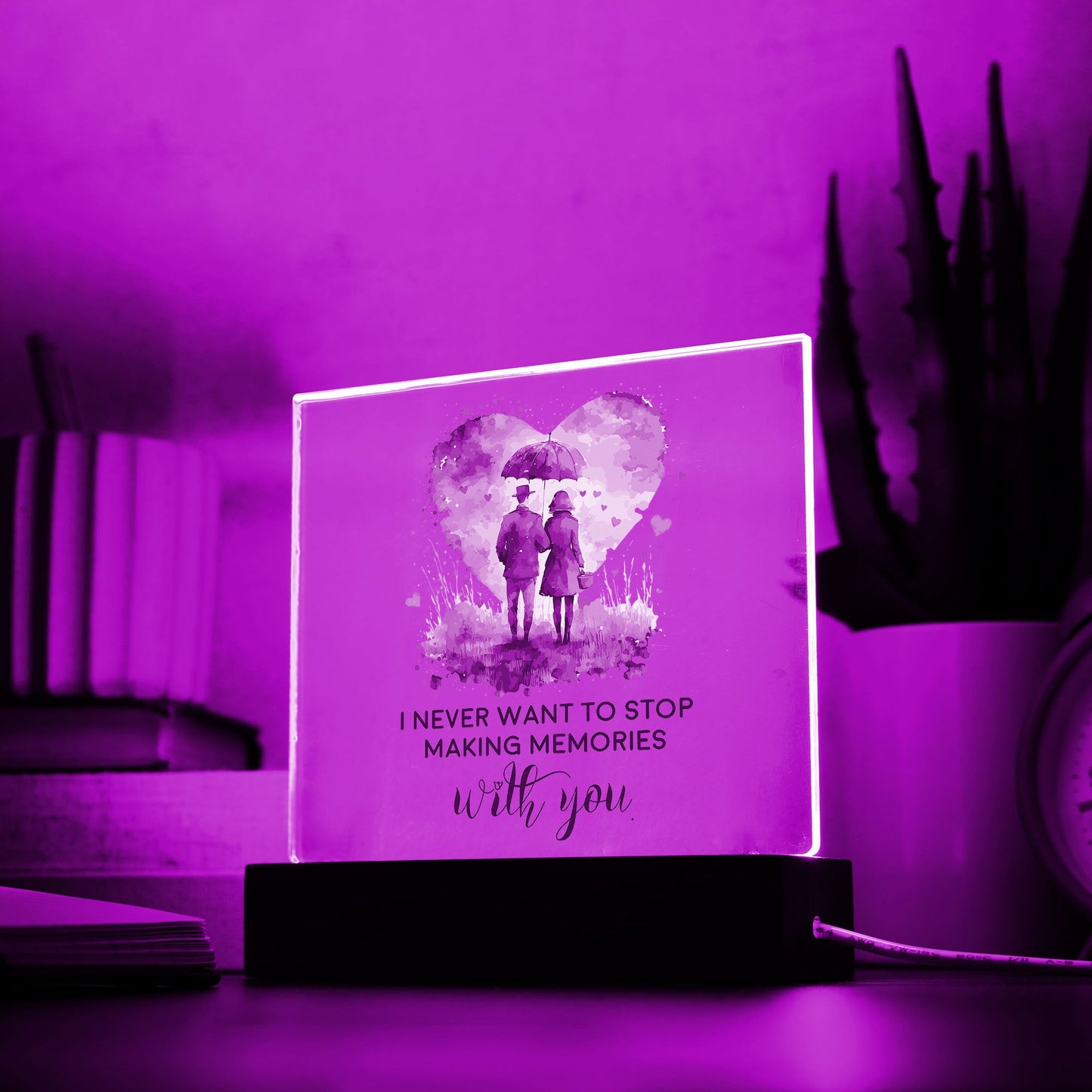 Gift for Soulmate I Never Want to Stop Making Memories with You Acrylic Plaque
