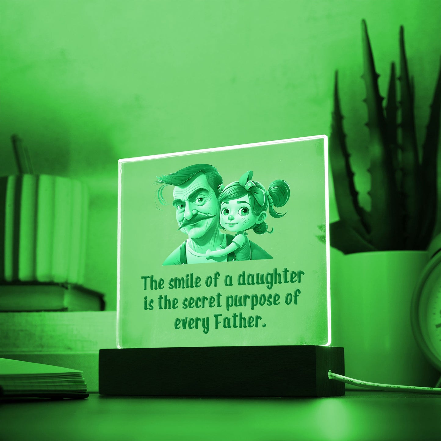 Gift for Dad The Smile of a Daughter is the Secret Purpose of Every Father Acrylic Plaque