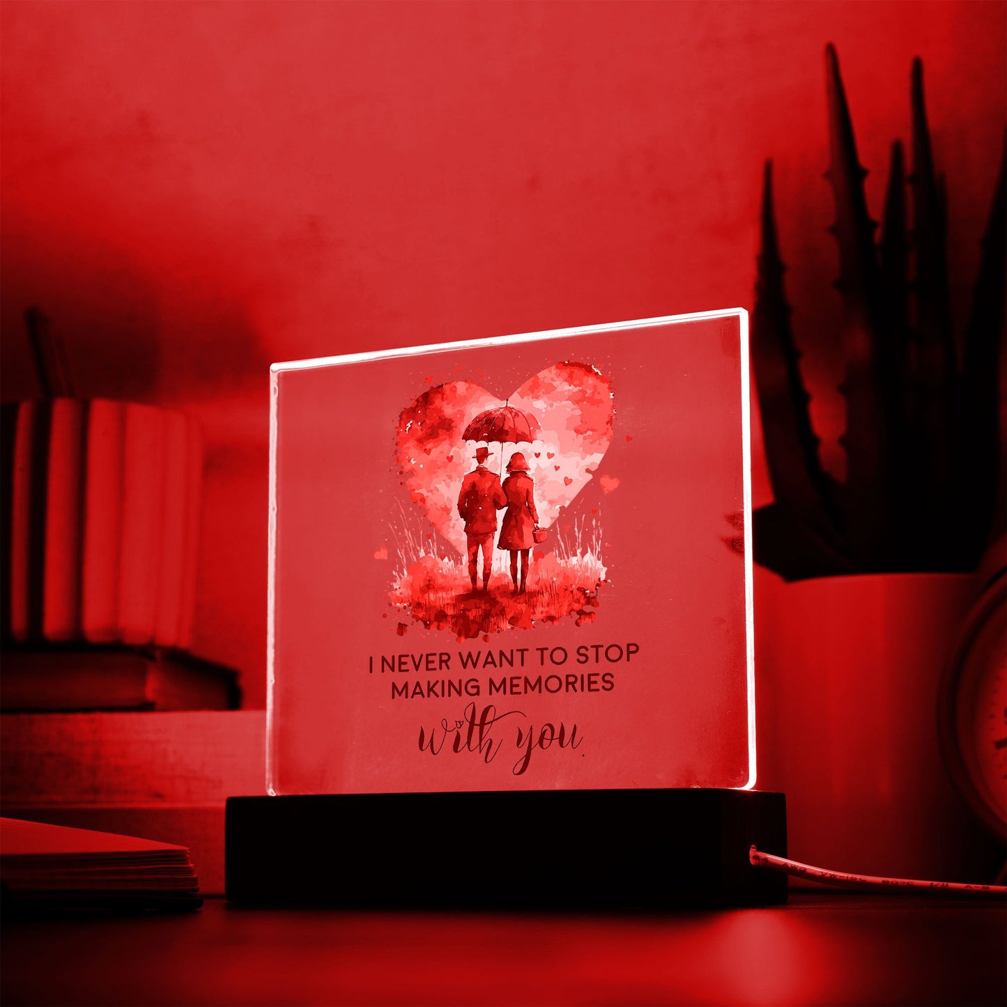 Gift for Soulmate I Never Want to Stop Making Memories with You Acrylic Plaque