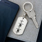 Basketball Personalized Engraved Dog Tag Keychain