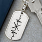 Drumsticks Personalized Engraved Dog Tag Keychain