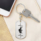 Bowling Personalized Engraved Dog Tag Keychain