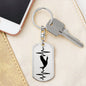 Duck Personalized Engraved Dog Tag Keychain