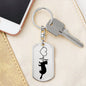 Ferret-Love Personalized Engraved Dog Tag Keychain
