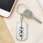 Drumsticks Personalized Engraved Dog Tag Keychain