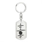 Volleyball Heartbeat Personalized Engraved Dog Tag Keychain