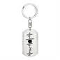 Police Dad Personalized Engraved Dog Tag Keychain