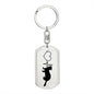 Ferret-Love Personalized Engraved Dog Tag Keychain