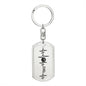 Gift for Dad Basketball Personalized Dog Tag Keychain