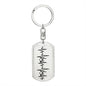 Music Notes Personalized Engraved Dog Tag Keychain