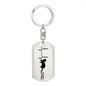 Ferret Dad Personalized Engraved Dog Tag Keychain