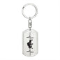Bowling Personalized Engraved Dog Tag Keychain
