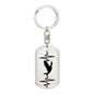 Duck Personalized Engraved Dog Tag Keychain