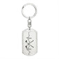Golf Clubs Heartbeat Personalized Engraved Dog Tag Keychain