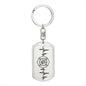 Firefighter Personalized Engraved Dog Tag Keychain