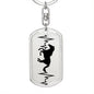 Horse Heartbeat Personalized Engraved Dog Tag Keychain