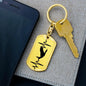 Duck Personalized Engraved Dog Tag Keychain