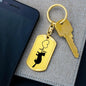 Ferret-Love Personalized Engraved Dog Tag Keychain