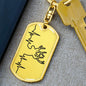Deer Personalized Engraved Dog Tag Keychain