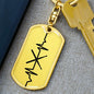Drumsticks Personalized Engraved Dog Tag Keychain
