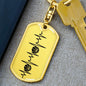 Basketball Personalized Engraved Dog Tag Keychain