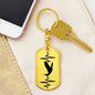 Duck Personalized Engraved Dog Tag Keychain