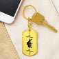 Bowling Personalized Engraved Dog Tag Keychain