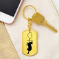 Ferret-Love Personalized Engraved Dog Tag Keychain
