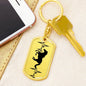Horse Heartbeat Personalized Engraved Dog Tag Keychain