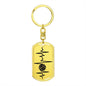 Volleyball Heartbeat Personalized Engraved Dog Tag Keychain