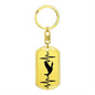 Duck Personalized Engraved Dog Tag Keychain