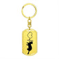 Ferret-Love Personalized Engraved Dog Tag Keychain