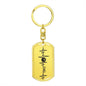 Gift for Dad Basketball Personalized Dog Tag Keychain