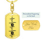 Basketball Personalized Engraved Dog Tag Keychain