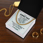 Bonus Dad Thanks for Stepping Up Cuban Link Chain Necklace
