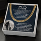 To My Dad - You Stood By My Side - Cuban Necklace