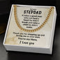 Stepdad Gift - You're My Hero Cuban Link Necklace