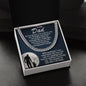 To My Dad - You Stood By My Side - Cuban Necklace