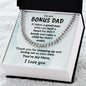 Bonus Dad Thanks for Stepping Up Cuban Link Chain Necklace