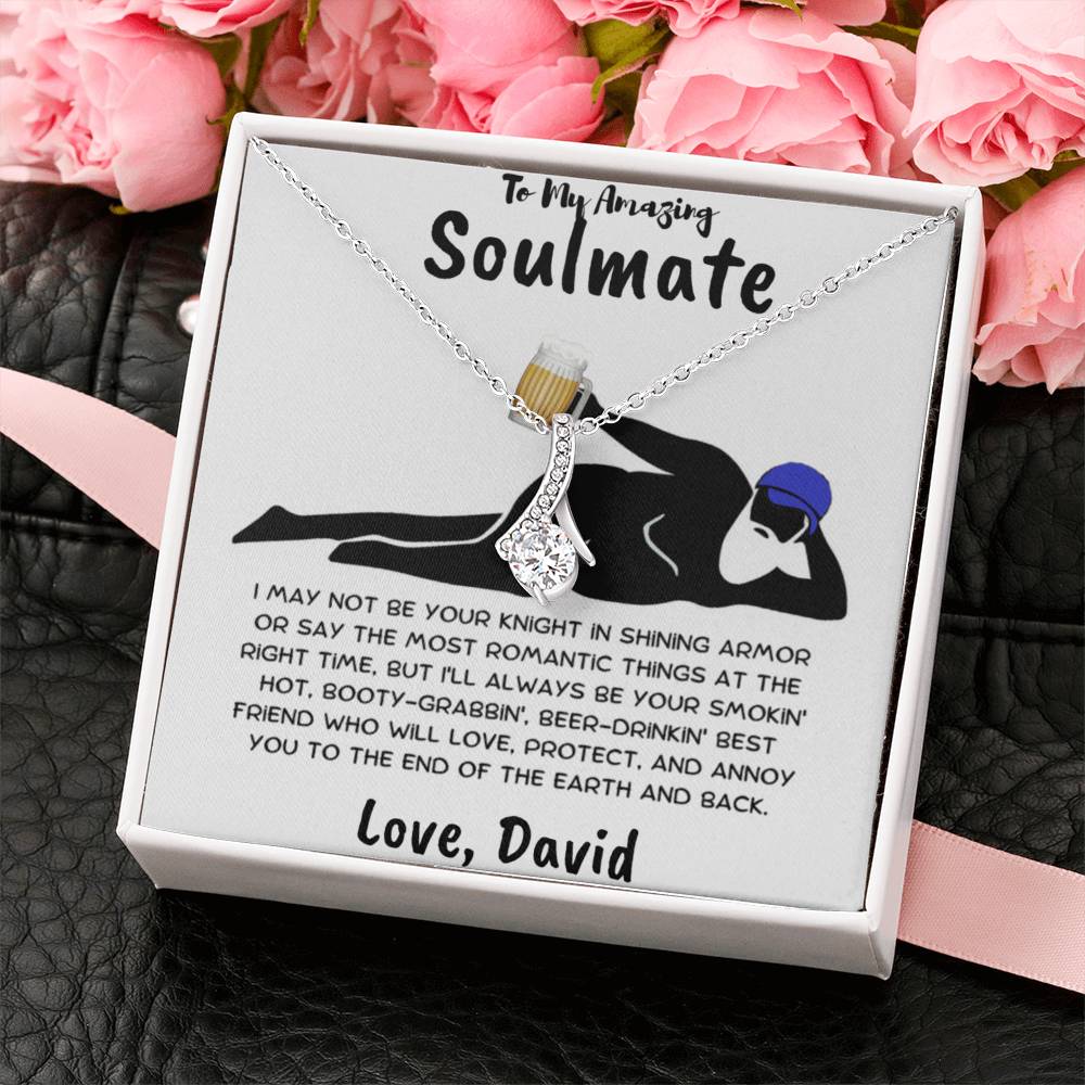Gift for Soulmate - Not Your Knight in Shining Armor - Pendant Necklace