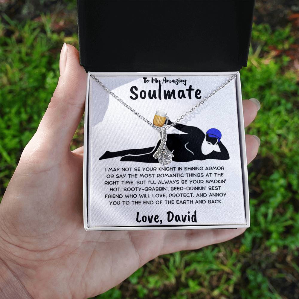 Gift for Soulmate - Not Your Knight in Shining Armor - Pendant Necklace