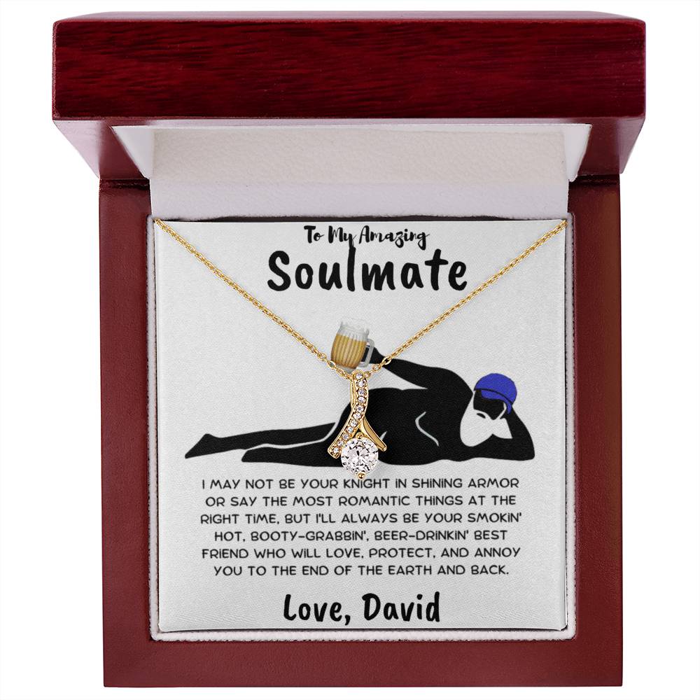 Gift for Soulmate - Not Your Knight in Shining Armor - Pendant Necklace