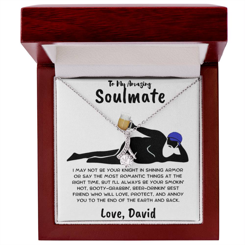 Gift for Soulmate - Not Your Knight in Shining Armor - Pendant Necklace