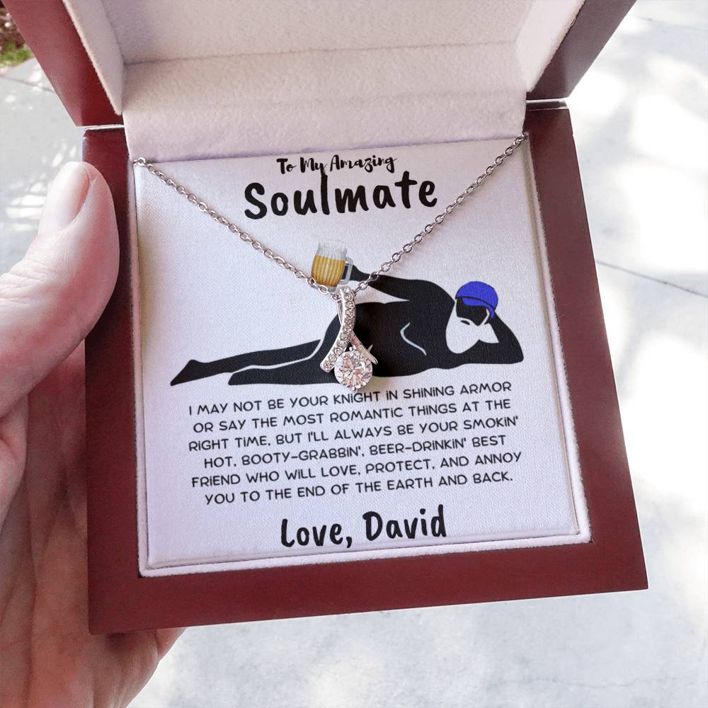 Gift for Soulmate - Not Your Knight in Shining Armor - Pendant Necklace