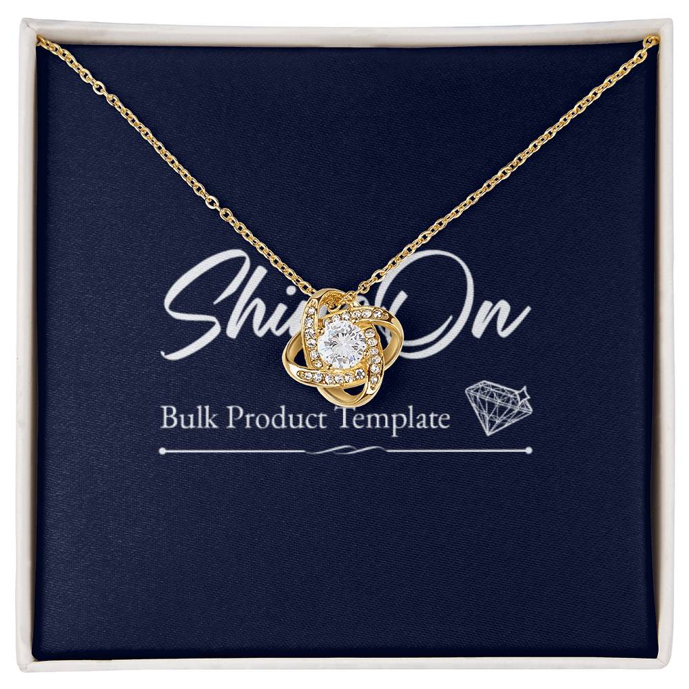 Dazzling Love Knot Necklace