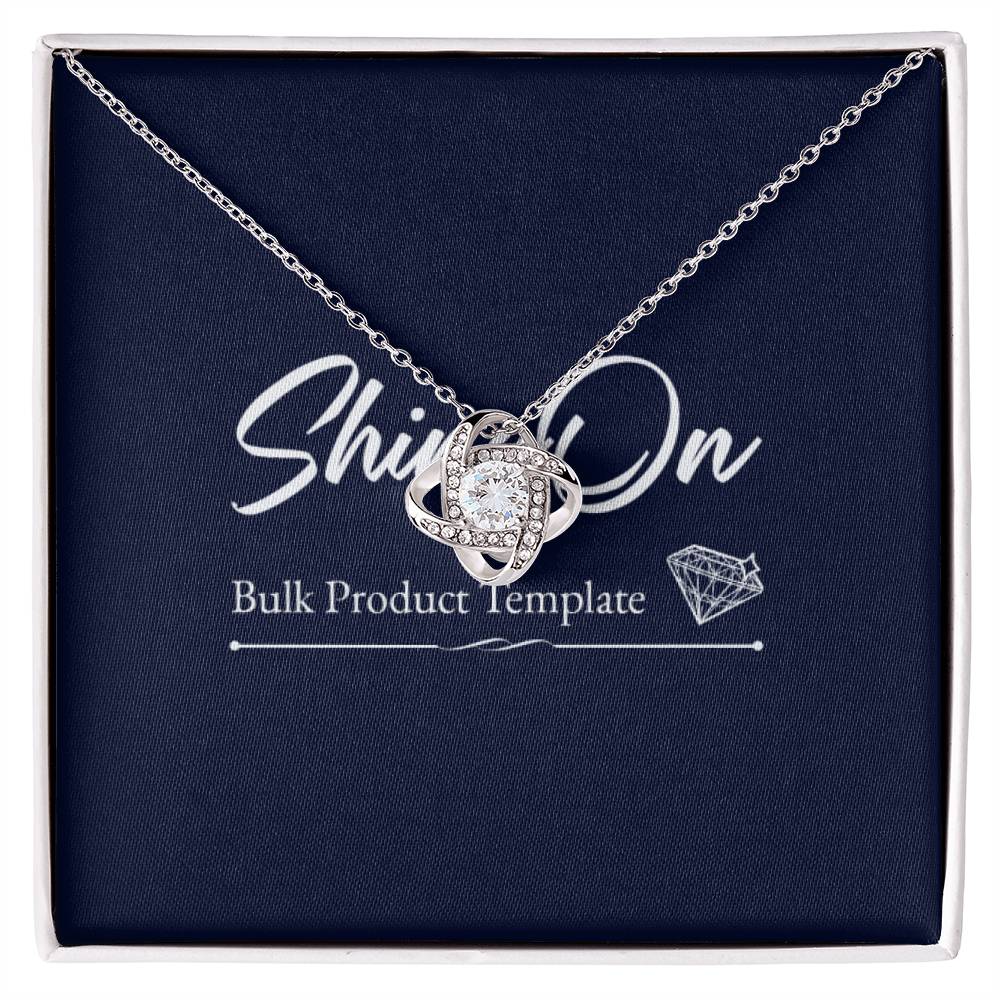 Dazzling Love Knot Necklace