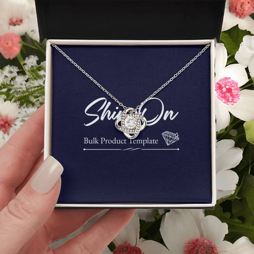 Dazzling Love Knot Necklace