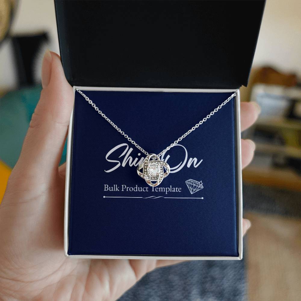 Dazzling Love Knot Necklace