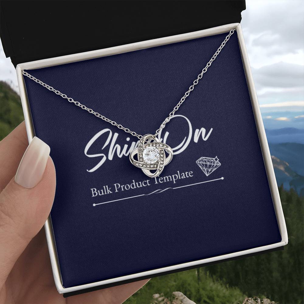 Dazzling Love Knot Necklace