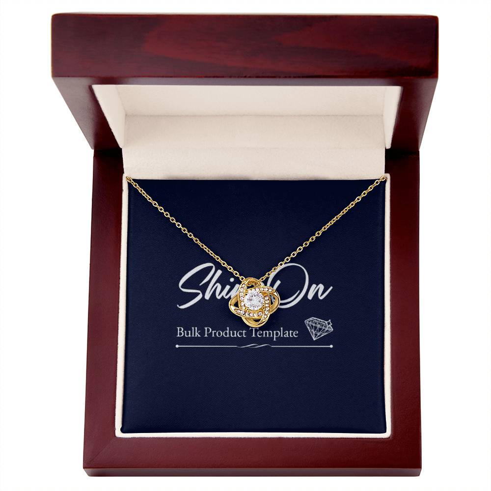 Dazzling Love Knot Necklace